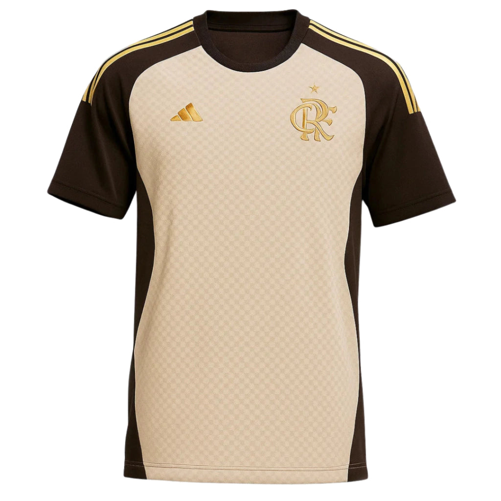 Camisa Treino Flamengo 26/27 - Bege Masculina Torcedor