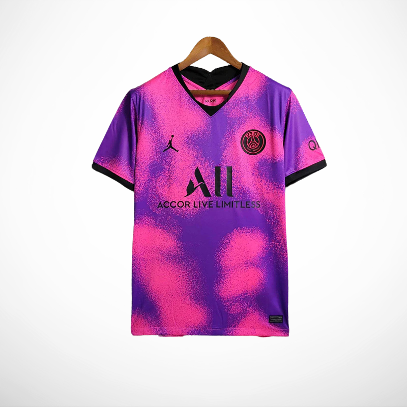 Camisa PSG Rosa 20/21 - Versão Retro
