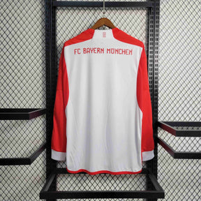 Camisa Bayern Home Manga Longa 23/24 - Versão Torcedor