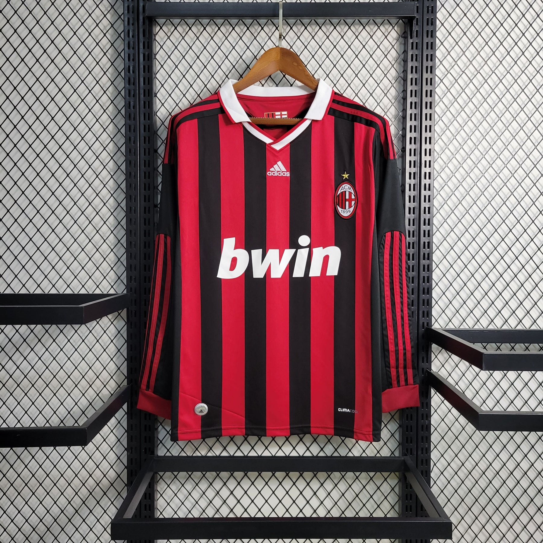 Camisa Milan Home 2009/10 - Versão Retro Manga Longa