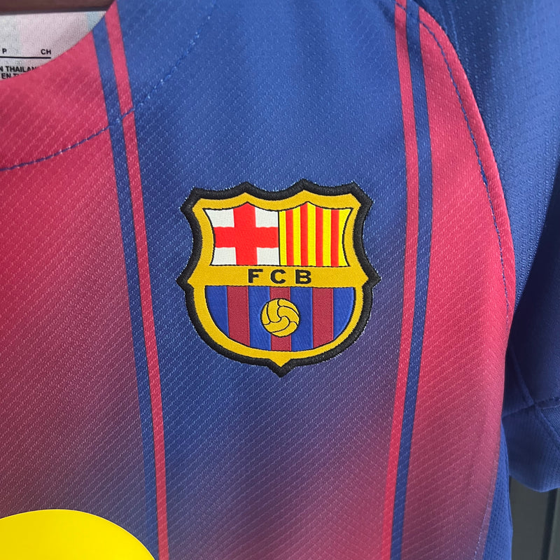 Camisa Barcelona Feminina Home 25/26