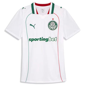 Camisa Palmeiras Home 26/27 - Torcedor Puma Masculina - Verde Camisa Palmeiras Away 26/27 - Torcedor Puma Masculina - Branco