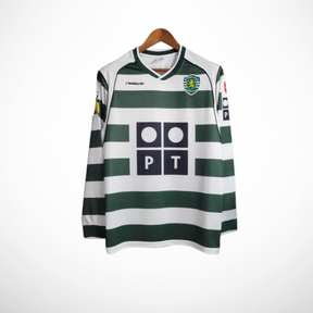 Camisa Sporting Home 2001/03 - Versão Retro Manga Longa