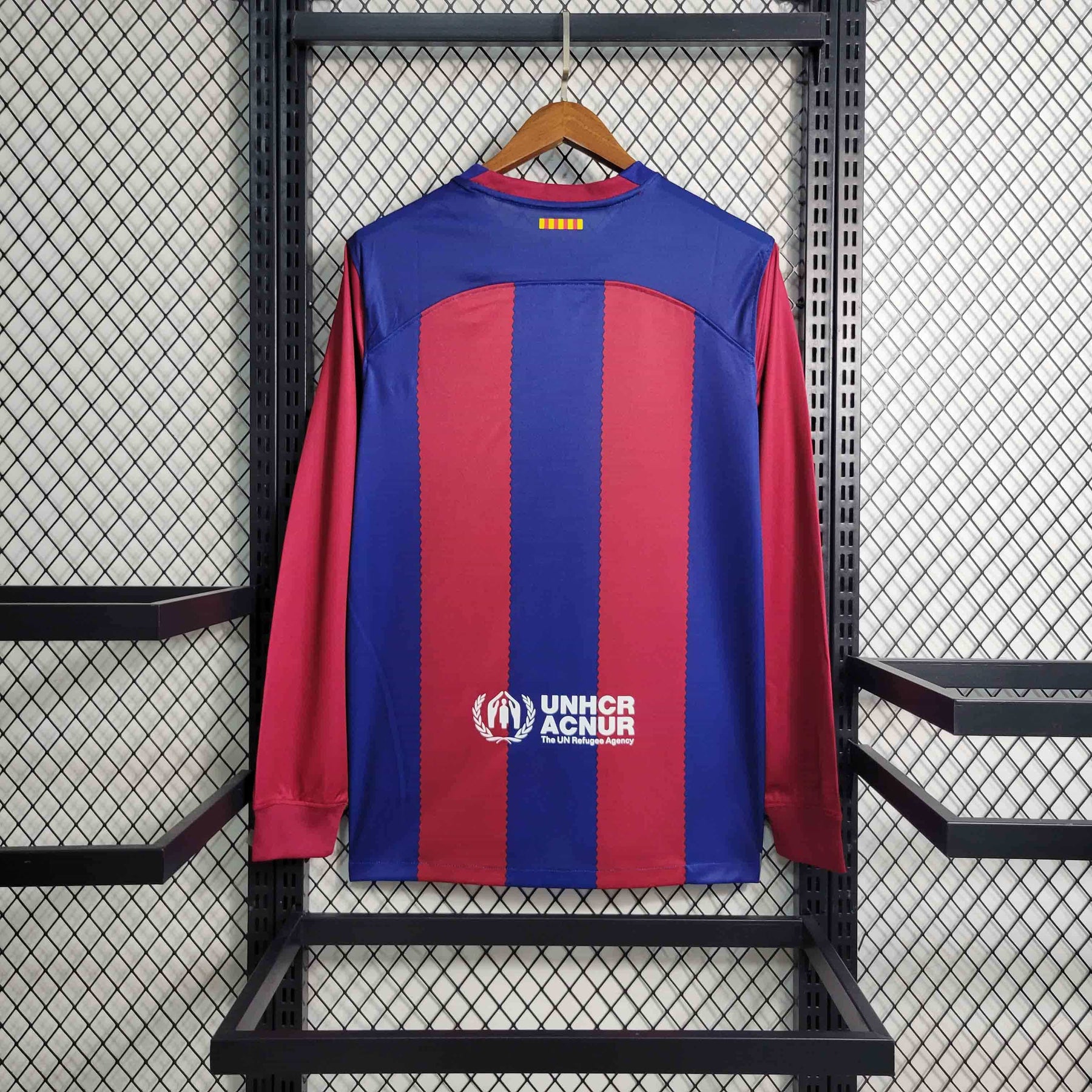 Camisa Barcelona Home Manga Longa 23/24 - Versão Torcedor