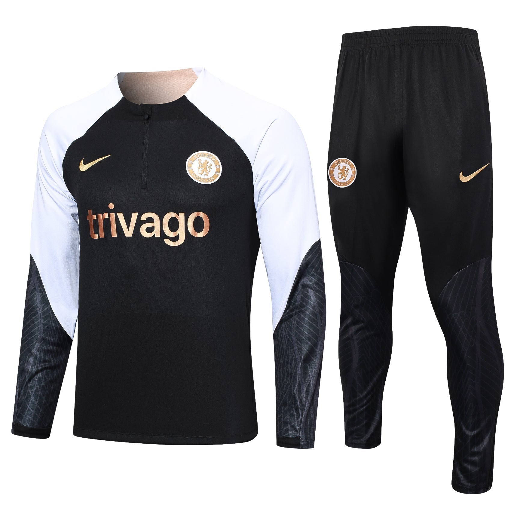 Conjunto Frio de Treino Chelsea 23/24 Preto