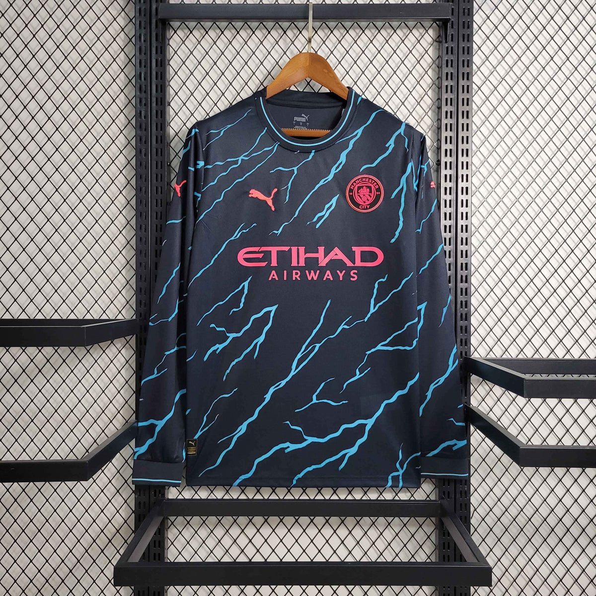 Camisa Manchester City III Manga Longa 23/24 - Versão Torcedor