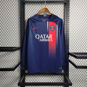 Camisa PSG Home Manga Longa 23/24 - Versão Torcedor