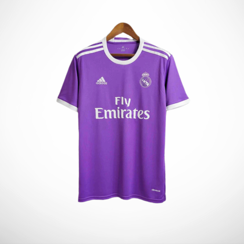 Camisa Real Madrid 17/18 Roxa - Versão Retro