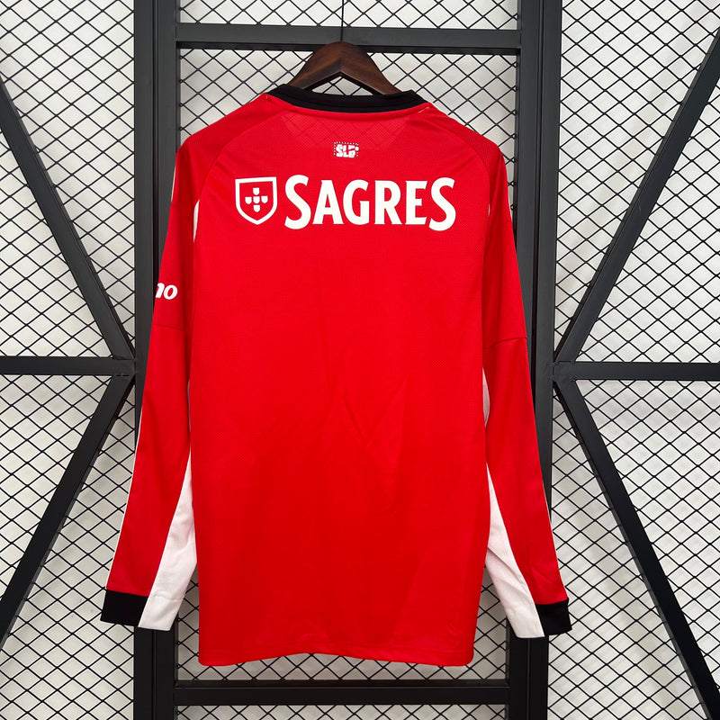Camisa Benfica Home Manga Longa 25/26
