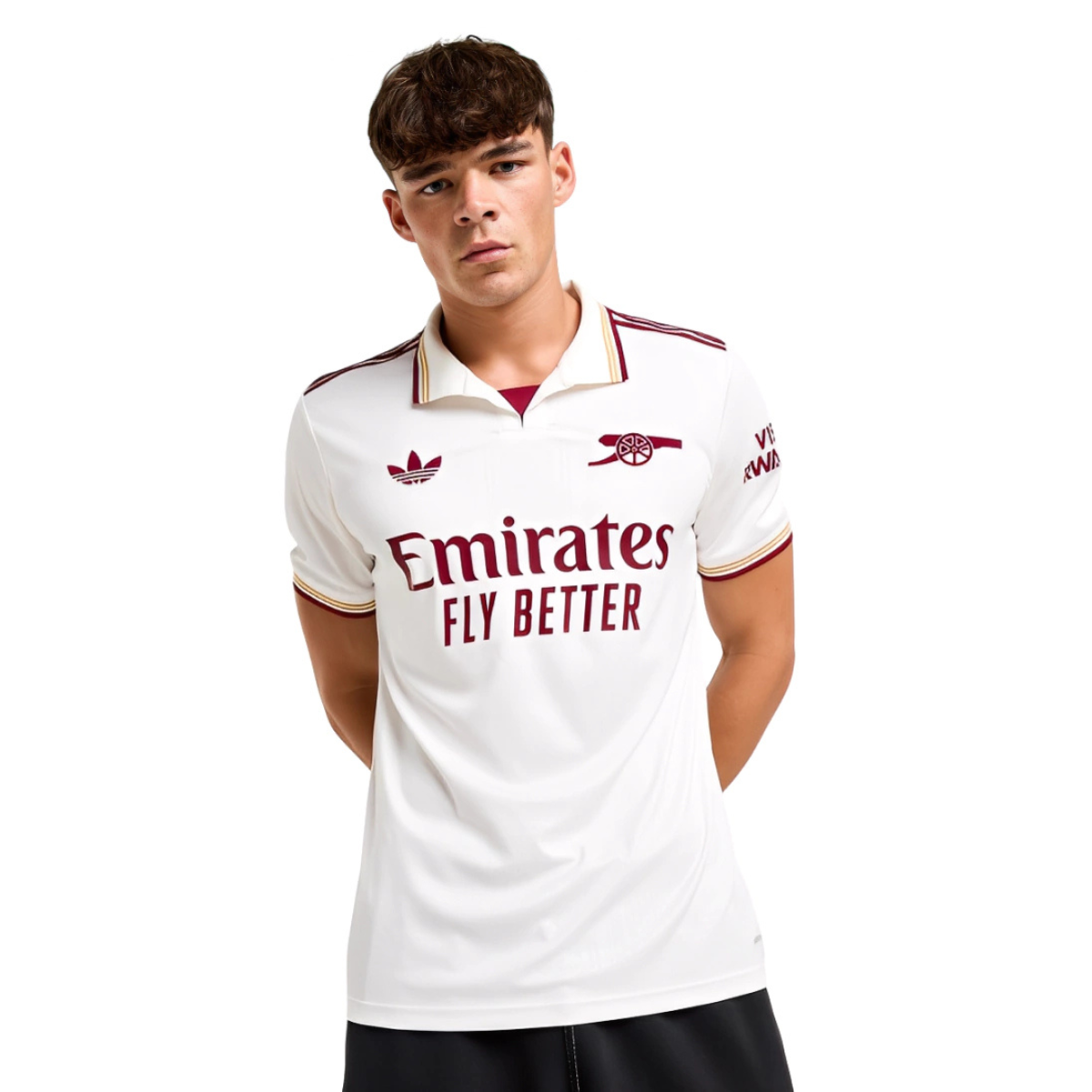 Camisa Arsenal II 25/26 Torcedor Adidas masculina - Off White [PRÉ-VENDA]