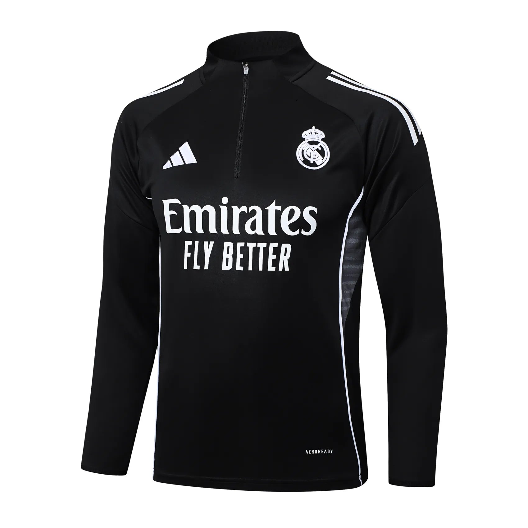 Conjunto Agasalho Treino Real Madrid 25/26 - Preto