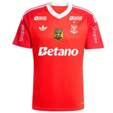 Camisa Flamengo Goleiro III 25/26 - Torcedor Adidas Masculina - Vermelha - Todos os Patrocínios + Patch Copa do Brasil 2024