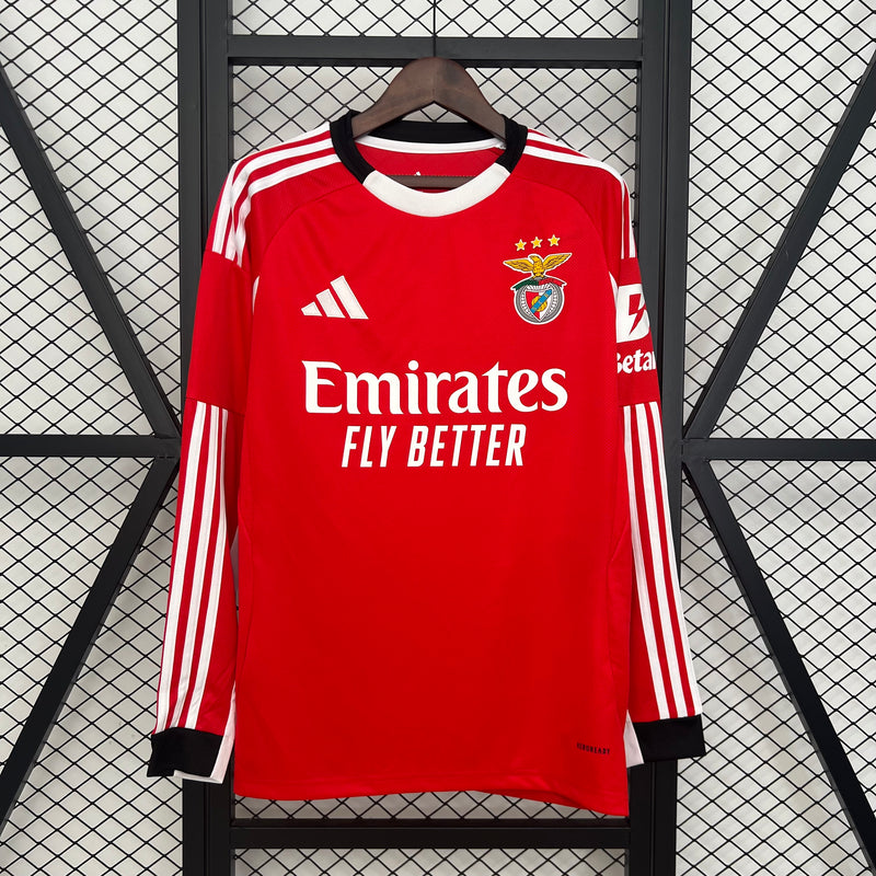 Camisa Benfica Home Manga Longa 25/26