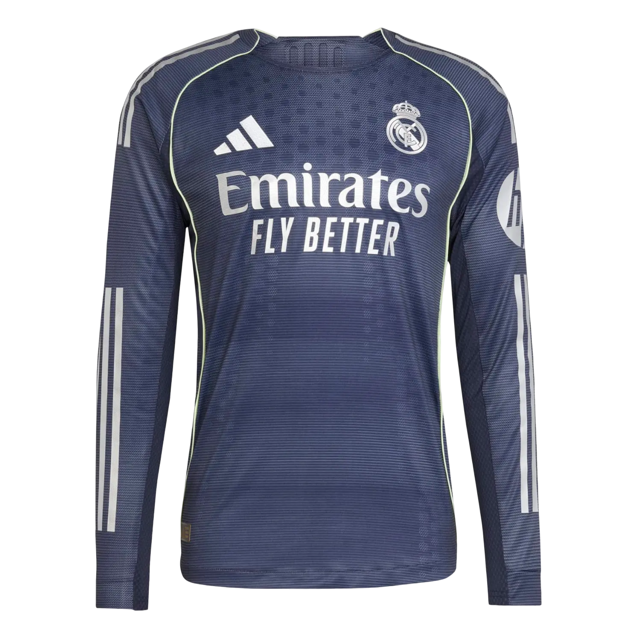 Camisa Real Madrid II Manga Longa 25/26 Torcedor Adidas - Azul Marinho